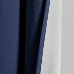 Insulated Grommet Blackout Faux Linen Window Curtain Panel