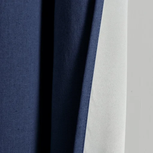 Insulated Grommet Blackout Faux Linen Window Curtain Panel