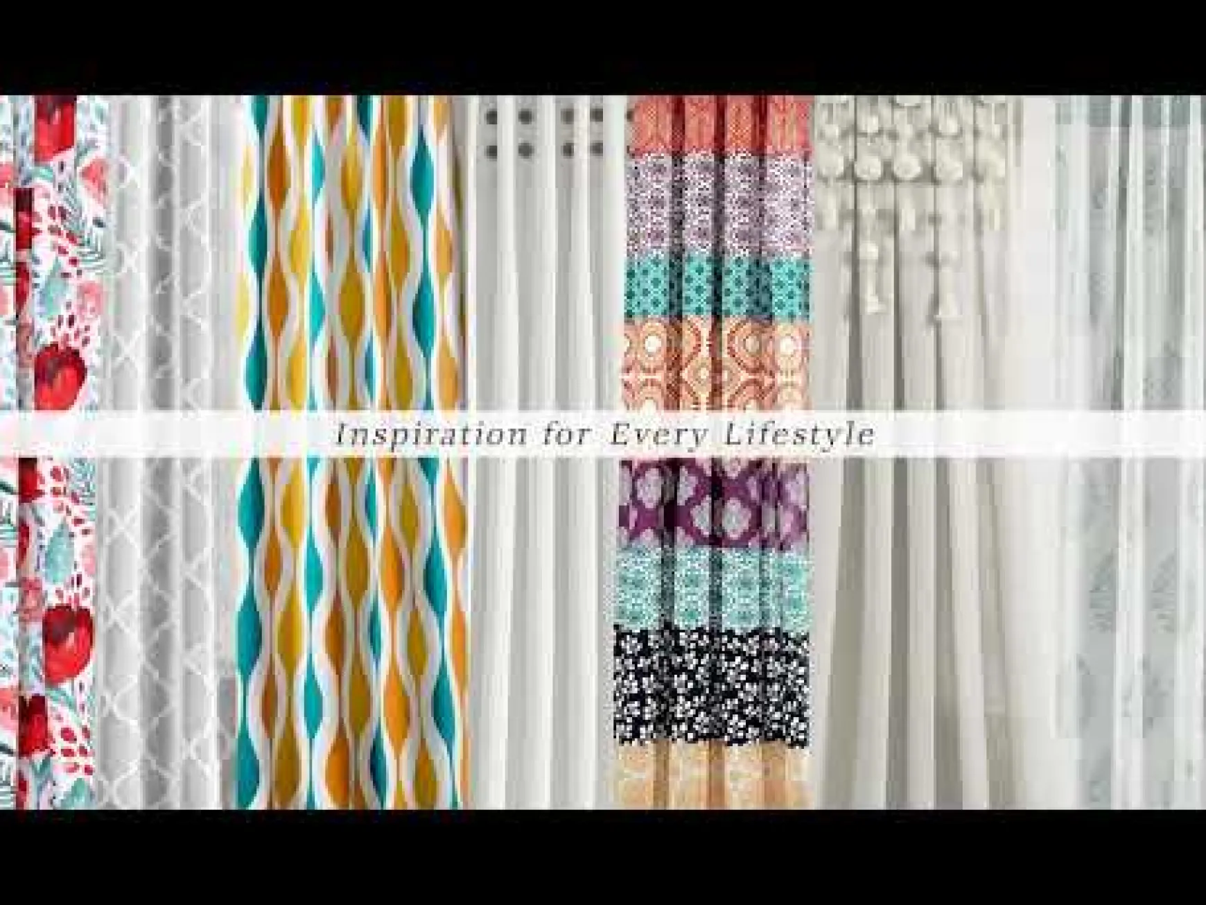 Ivana Floral Light Filtering Window Curtain Panel Set