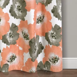 Julie Floral Insulated Grommet Blackout Window Curtain Panel Set