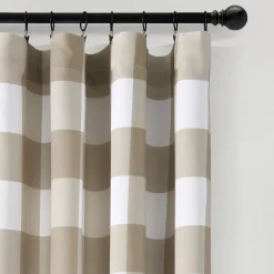Kelly Checker Light Filtering Window Curtain Panel Set