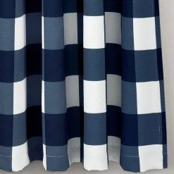 Kelly Checker Light Filtering Window Curtain Panel Set