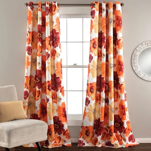 Leah Light Filtering Window Curtain Set