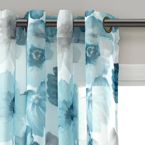 Leah Sheer Window Curtain Panel Set