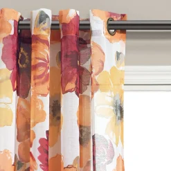 Leah Sheer Window Curtain Panel Set