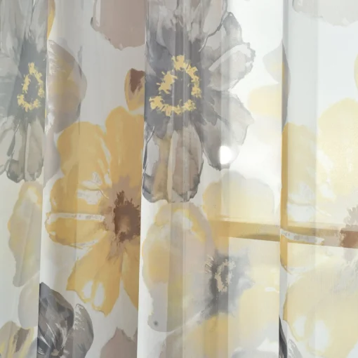 Leah Sheer Window Curtain Panel Set