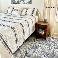 Let's Stay Home Script Decorative Pillow Cover