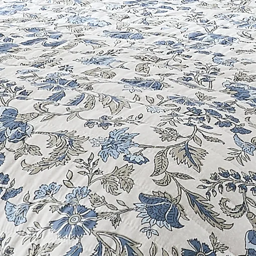 Lillian Block Print Reversible Quilt 6 Set