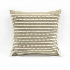 Linear Tassel Decorative Pillow