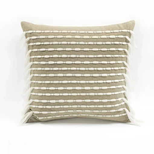 Linear Tassel Decorative Pillow