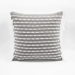 Linear Tassel Decorative Pillow