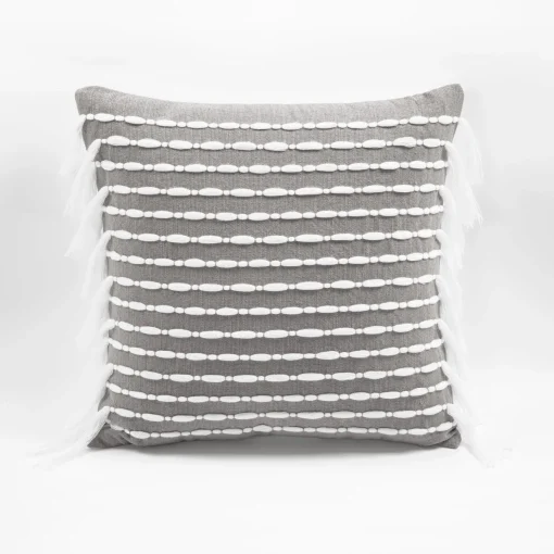 Linear Tassel Decorative Pillow