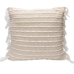 Linear Tassel Decorative Pillow