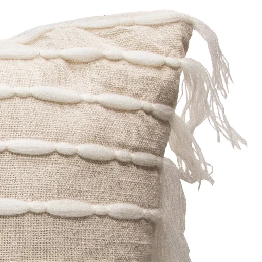 Linear Tassel Decorative Pillow