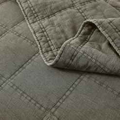 Logan Stone Washed Cotton Quilt 3 Piece Set