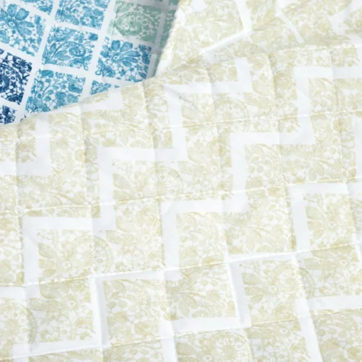 Medallion Ombre Reversible Quilt 3 Piece Set