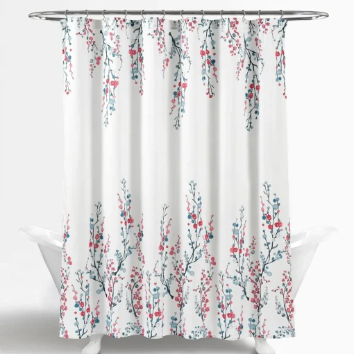 Mirabelle Watercolor Floral Shower Curtain