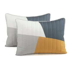 Modern Color Block Quilt 3 Piece Set