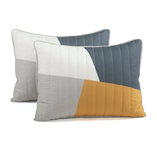 Modern Color Block Quilt 3 Piece Set
