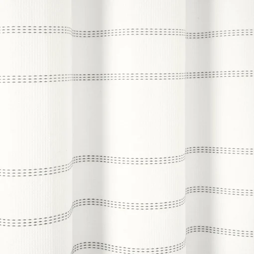 Modern Galaxy Waffle Woven Cotton Blend Shower Curtain