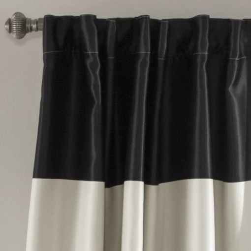Montego Stripe Light Filtering Window Curtain Set