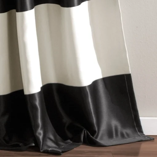 Montego Stripe Light Filtering Window Curtain Set