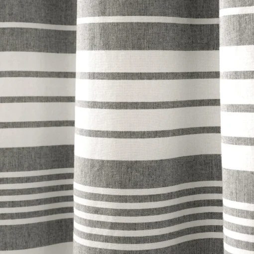 Nantucket Yarn Dyed Tassel Fringe Shower Curtain