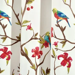 Neela Birds Light Filtering Window Curtain Panel Set