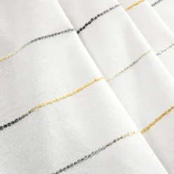 Ombre Stripe Yarn Dyed Recycled Cotton Blend Throw