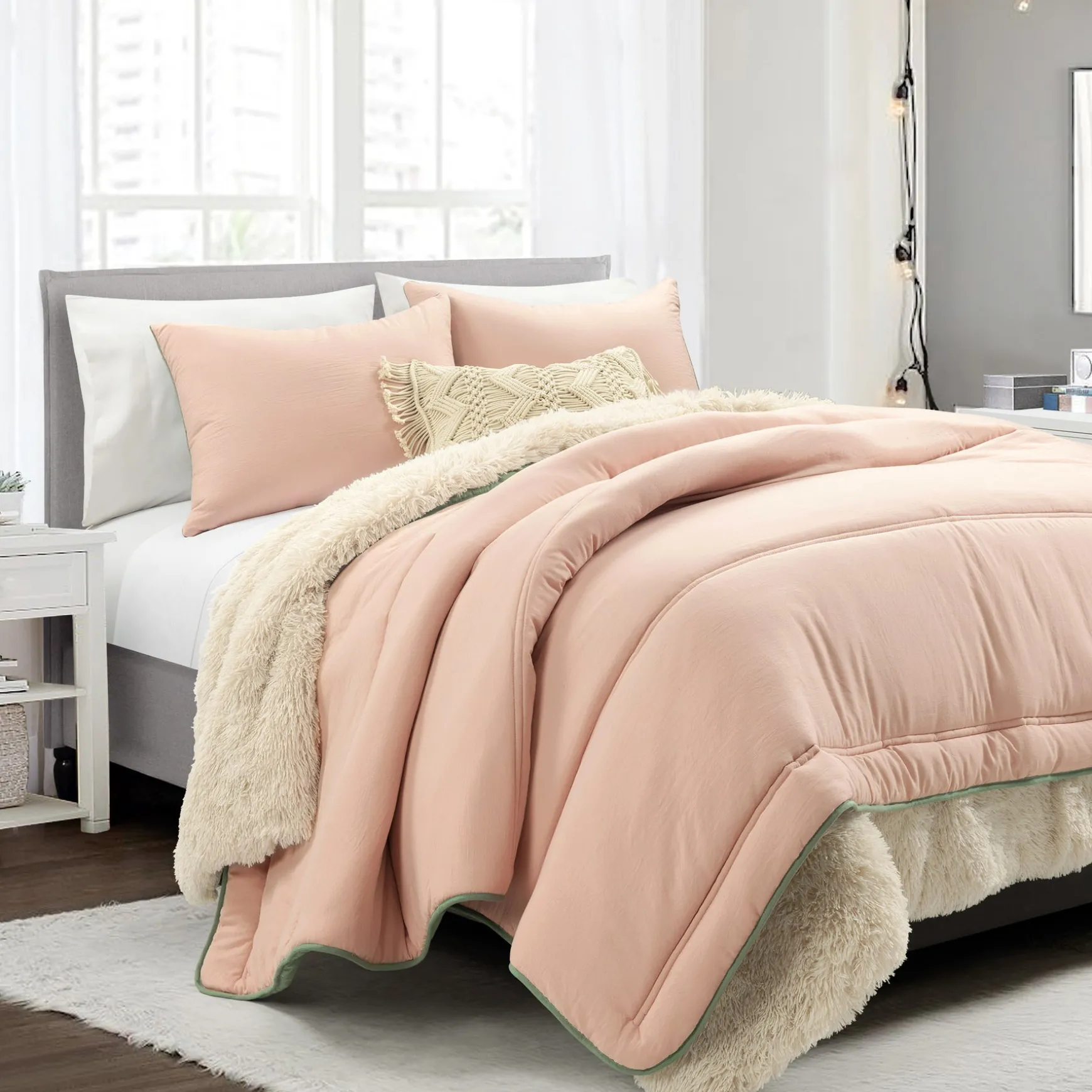 Oslo Soft Reversible Quilted Comforter Set