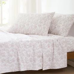 Peony Toile Cotton Sheet Set