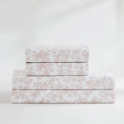 Peony Toile Cotton Sheet Set