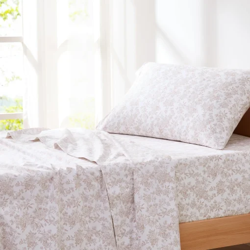 Peony Toile Cotton Sheet Set