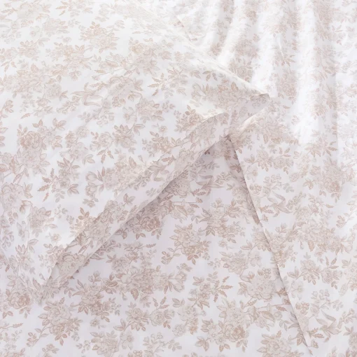 Peony Toile Cotton Sheet Set