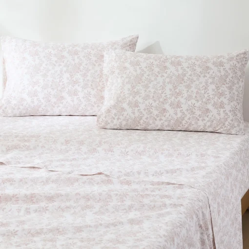 Peony Toile Cotton Sheet Set