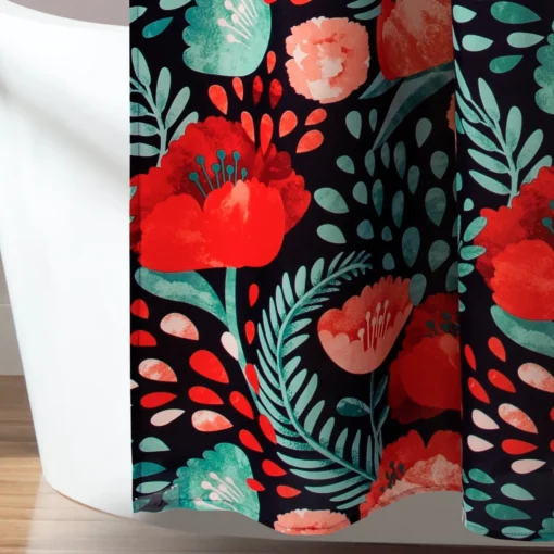Poppy Garden Shower Curtain