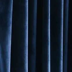 Prima Velvet Solid Grommet Light Filtering Window Curtain Panel Set