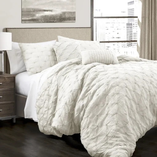 Ravello Pintuck 5 Piece Comforter Set