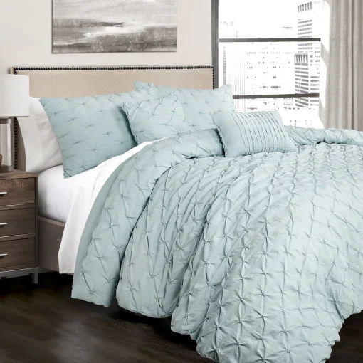 Ravello Pintuck 5 Piece Comforter Set