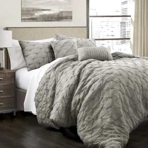 Ravello Pintuck 5 Piece Comforter Set