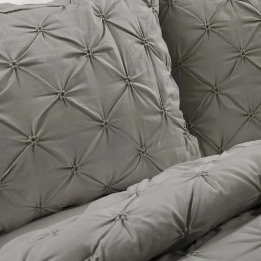 Ravello Pintuck Cotton Comforter 3 Piece Set