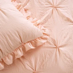 Ravello Pintuck Ruffle Skirt Bedspread Set