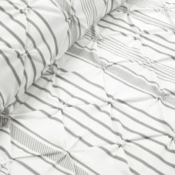 Ravello Pintuck Stripe 5 Piece Comforter Set