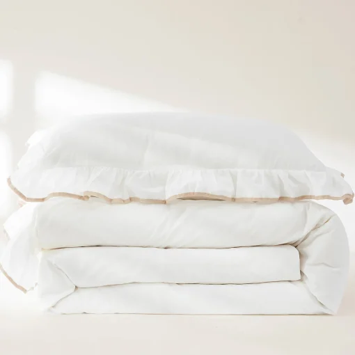 Reyna Contrast Edge Cotton Duvet Cover Set