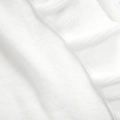 Reyna Soft Knitted Ruffle Throw