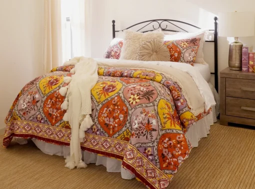 Rosalie Cottagecore Lace Trim 5 Piece Comforter Set