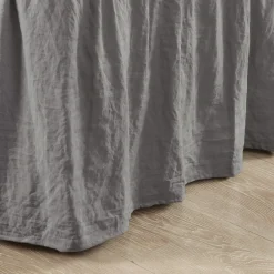 Ruched Ruffle Elastic Easy Wrap Around Bed Skirt