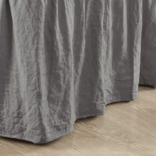 Ruched Ruffle Elastic Easy Wrap Around Bed Skirt