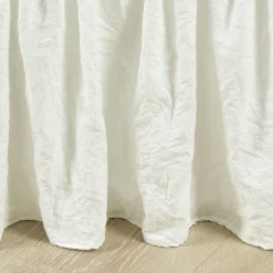 Ruched Ruffle Elastic Easy Wrap Around Bed Skirt