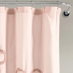 Ruffle Flower Shower Curtain